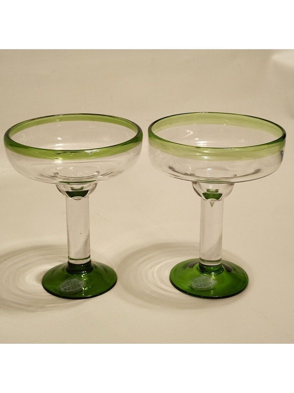 RETRO Mike's Hard Lemonade Margarita Glasses x2 PAIR y2k